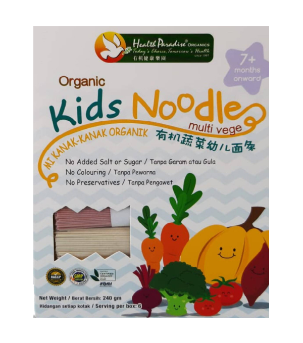 Organic Kids Noodles Multi Vege 240gm (Malaysia)