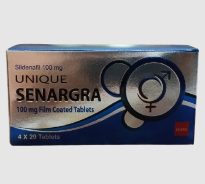 Sildenafil UNIQUE SENARGRA 100 mg Film Coated Tablets 80 pcs