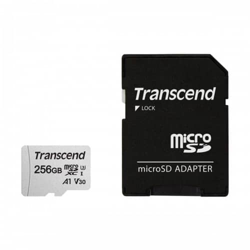 Transcend 256GB Micro SD UHS-I U3 Memory Card with TS256GUSD300S A Adapter