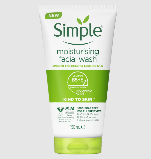 Simple Kind To Skin Moisturising Facial Wash 150 ml (Dubai)