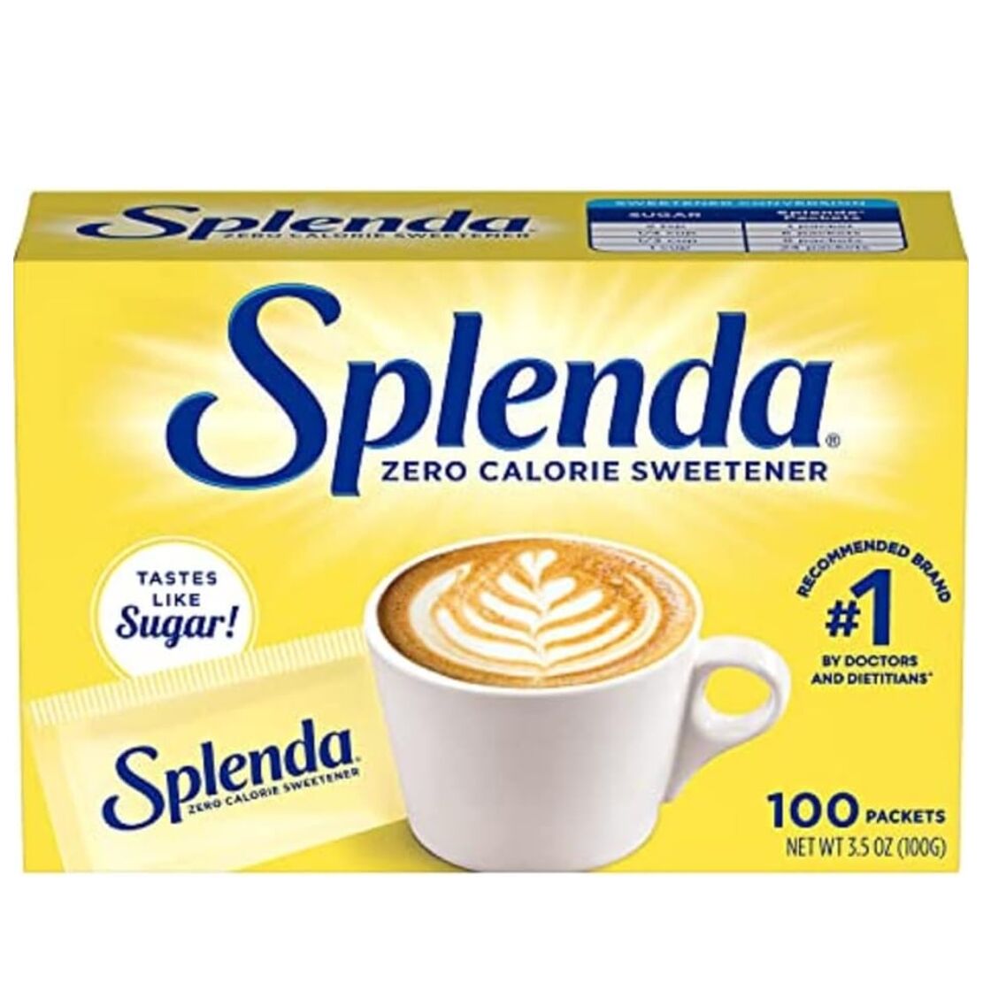 Splenda No Calorie Sweetener 100 Pcs Packet (USA)