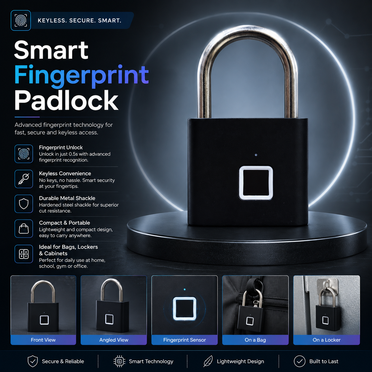 Fingerprint Smart Padlock