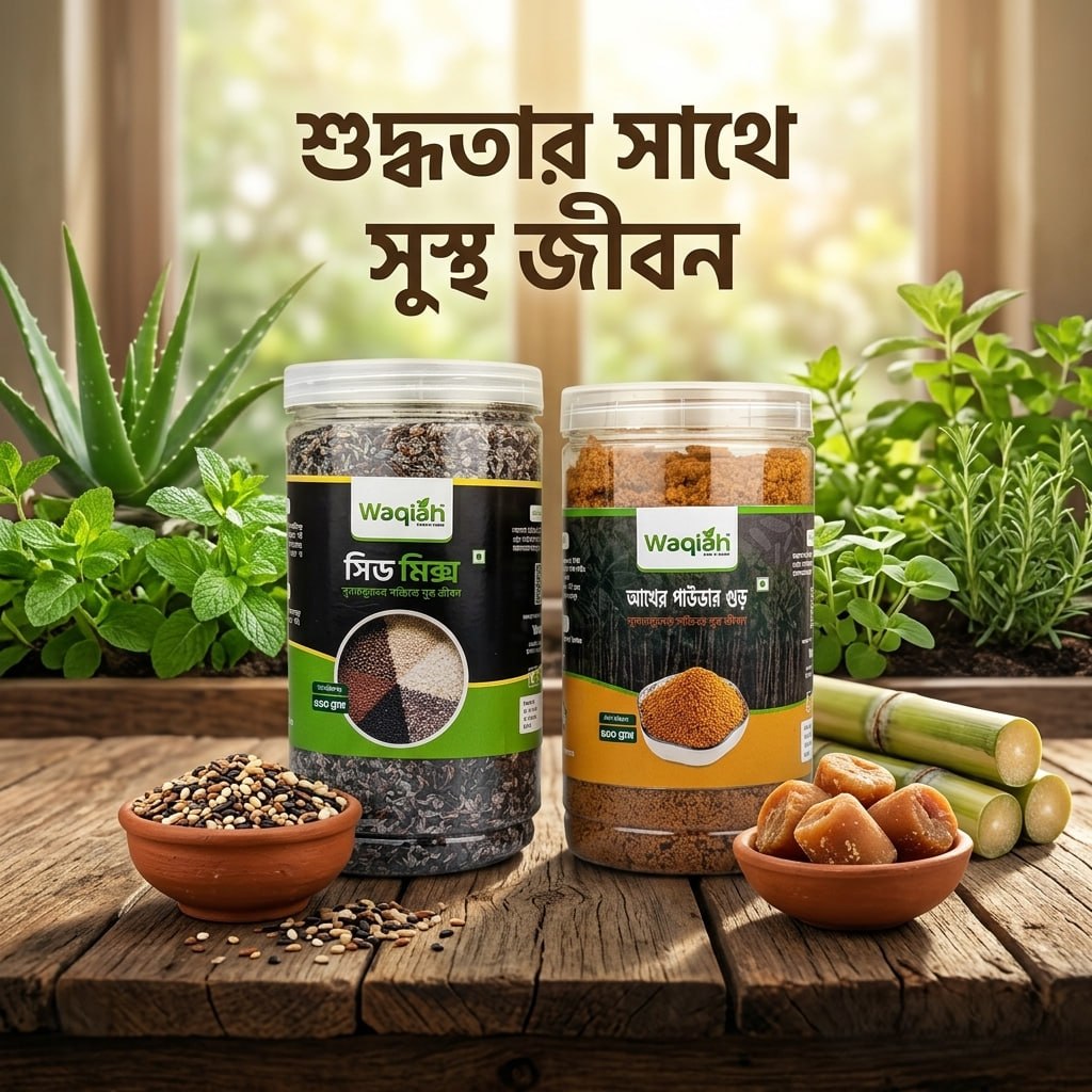 Premium Chia Seed and Sugarcane Jaggery Powder Combo