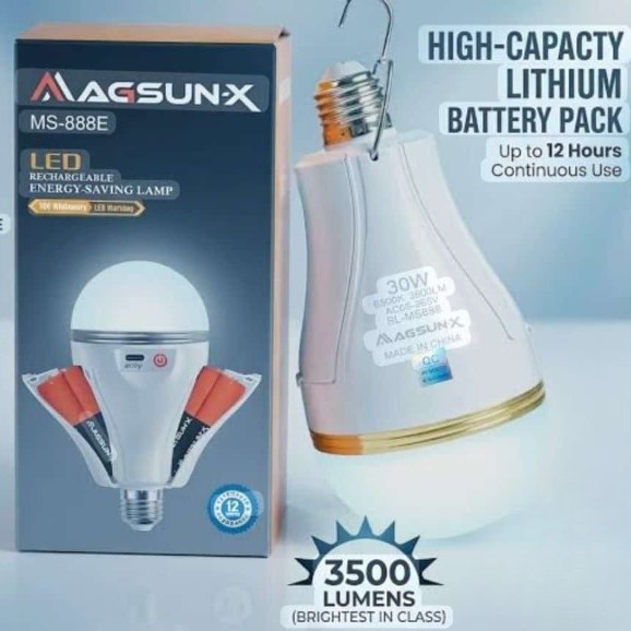 MAGSUN X LED Rechargeable Energy-Saving Lamp 30W
