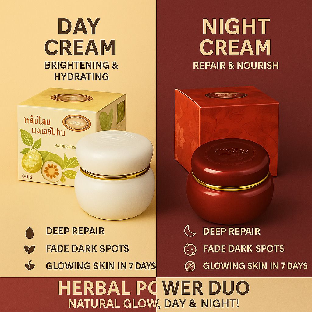 Kim Whitening Pearl Cream Day and Night Combo