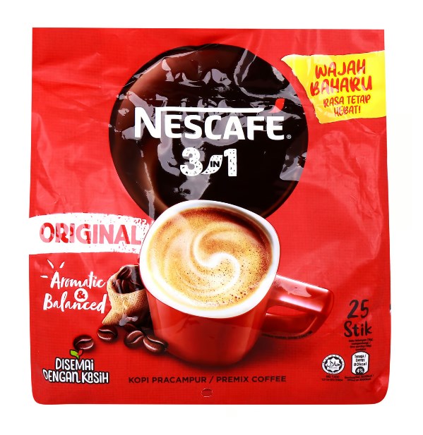 Nescafe Original 3in1 Coffee Mix 18 gm 25 stik