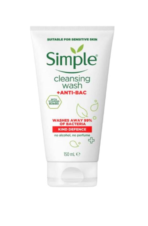 Simple Kind Defence ANTI-BAC Cleansing Face Wash 150ml