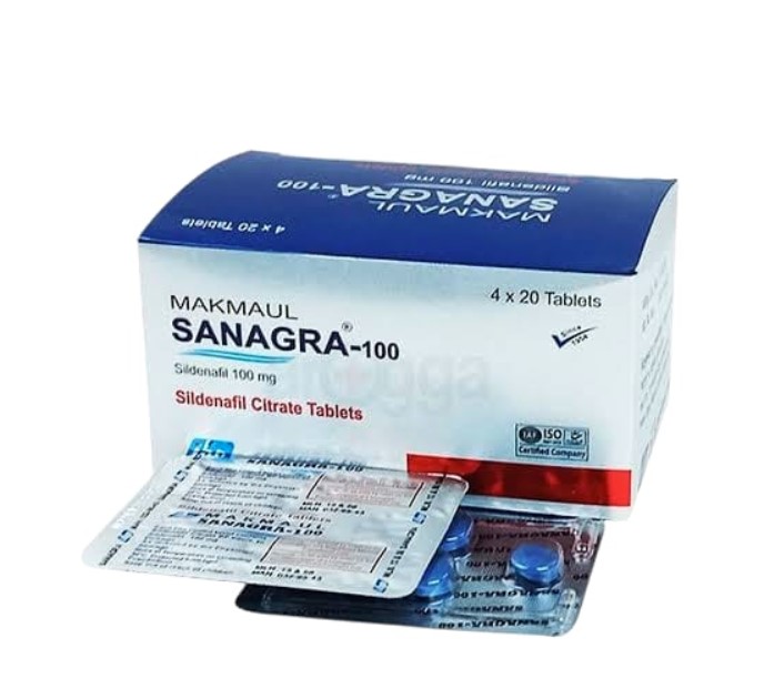Makmaul Sanagra 100 mg 80 tablets box